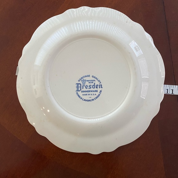 3 piece Dresden Imperial Blue dinnerware - Picture 2 of 13